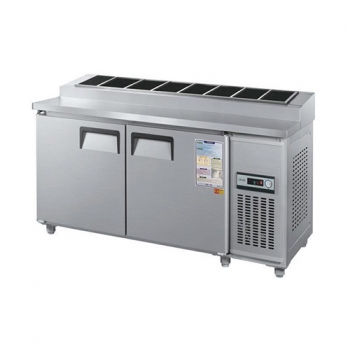 김밥 테이블 냉장고 1500 아날로그 직접 냉각 냉장 296L 메탈