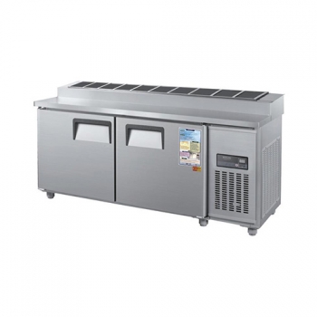 김밥 테이블 냉장고 1800 디지털 직접 냉각 냉장 380L 올 스텐