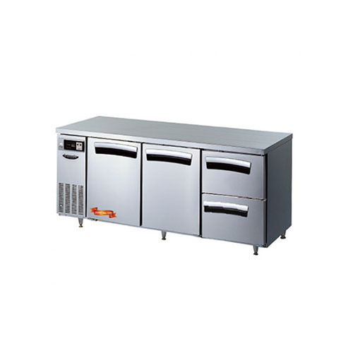 라셀르 1800간냉 냉장 테이블 2스윙도어(좌,우),2서랍형(우) 502L