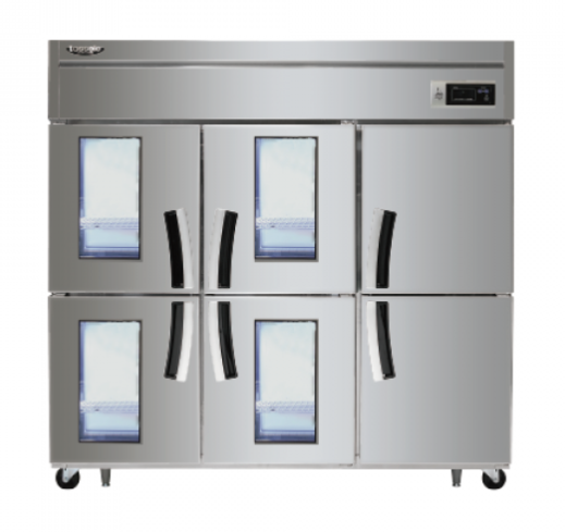 라셀르 수직형 간냉식 1700L 유리도어 냉장4칸 1102L 냉동2칸 506L(유리도어:4)