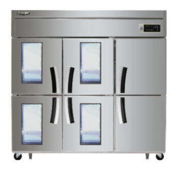 라셀르 수직형 직냉식 1700L 유리도어 냉장4칸 1102L 냉동2칸 523L(유리도어:4)